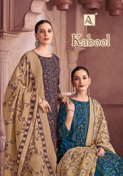 ALOK SUIT KABOOL VISCOSE PRINTED SUITS SUPPLIER