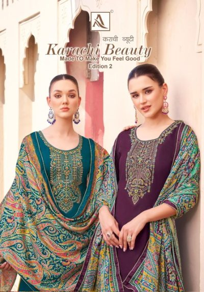 ALOK SUIT KARACHI BEAUTY EDITION 2 COTTON SUITS