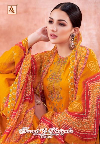 ALOK SUIT NUSRAT E PATIYALA EDITION 16 EMBROIDERY SUITS