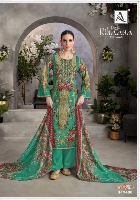 ALOK SUIT RIHAANA VOL 6 COTTON PAKISTANI SUITS