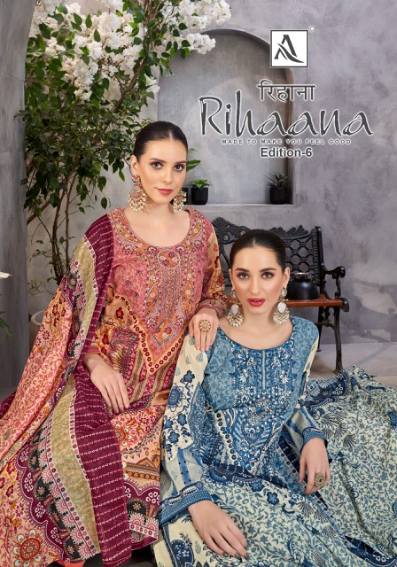 ALOK SUIT RIHAANA VOL 6 COTTON PAKISTANI SUITS