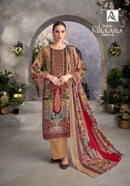 ALOK SUIT RIHAANA VOL 6 COTTON PAKISTANI SUITS