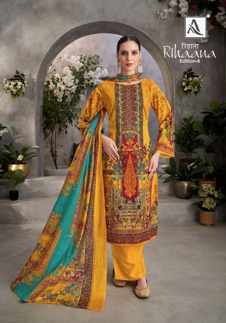 ALOK SUIT RIHAANA VOL 6 COTTON PAKISTANI SUITS