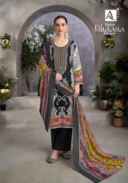 ALOK SUIT RIHAANA VOL 6 COTTON PAKISTANI SUITS