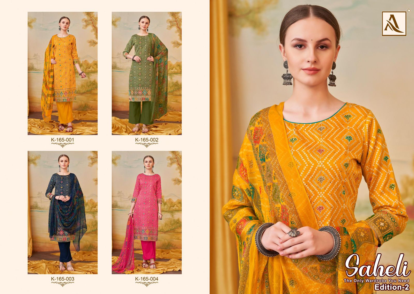 ALOK SUIT SAHELI EDITION 2 JAM PRINTED SUIT CATALOGUE