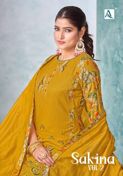 ALOK SUIT SAKINA VOL 2 VISCOSE EMBROIDERY SUITS