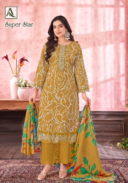 ALOK SUIT SUPER STAR COTTON PRINTED SUITS WHOLESALER