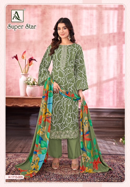 ALOK SUIT SUPER STAR COTTON PRINTED SUITS WHOLESALER