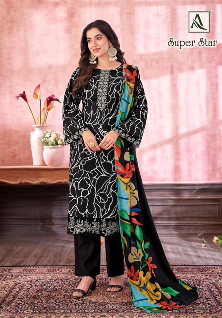 ALOK SUIT SUPER STAR COTTON PRINTED SUITS WHOLESALER