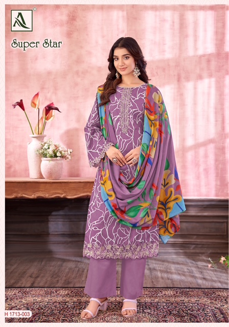 ALOK SUIT SUPER STAR COTTON PRINTED SUITS WHOLESALER