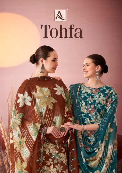 ALOK SUIT TOHFA PURE CAMBRIC PRINT SUITS SUPPLIER