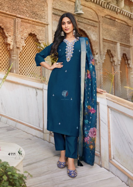 ANJU FABRICS MAYRA VOL 6 MODAL SILK READYMADE KURTI