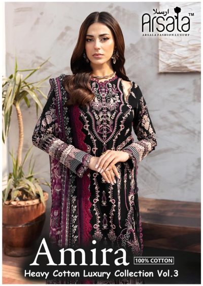 ARSALA AMIRA VOL 3 COTTON KARACHI SUITS