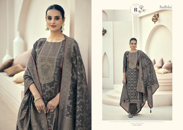 AZARA BANARASI ADHA VOL 2 COTTON JACQUARD SUITS