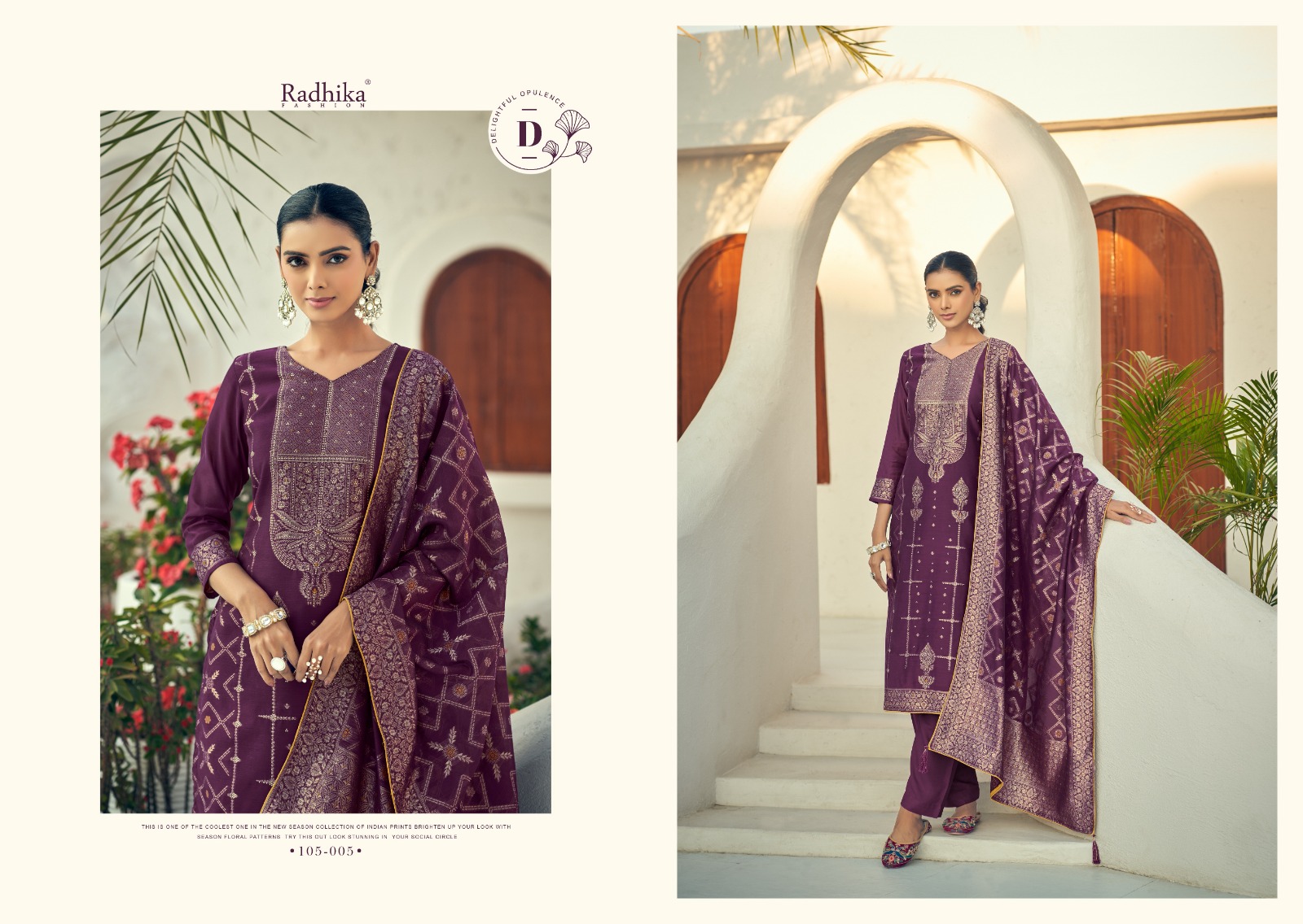 AZARA BANARASI ADHA VOL 2 COTTON JACQUARD SUITS