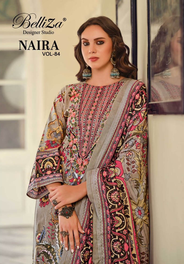 BELLIZA NAIRA VOL 84 PURE COTTON SUITS CATALOGUE