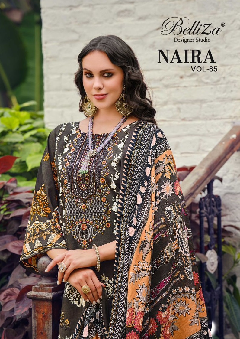 BELLIZA NAIRA VOL 85 PURE COTTON SUITS CATALOGUE