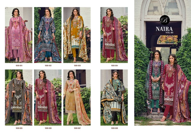 BELLIZA NAIRA VOL 85 PURE COTTON SUITS CATALOGUE