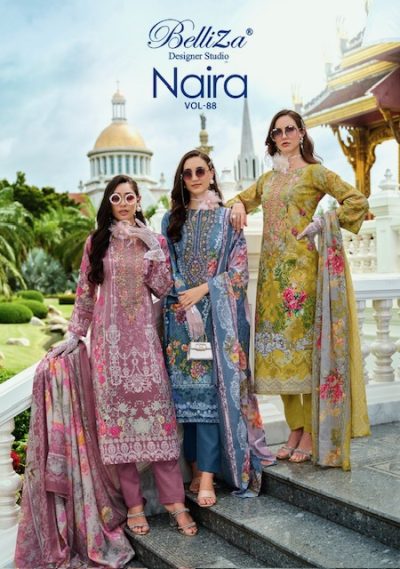 BELLIZA NAIRA VOL 88 PURE COTTON SUITS CATALOG