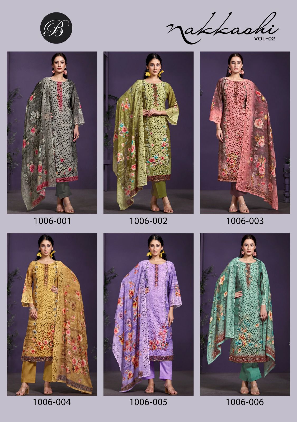 BELLIZA NAKKASHI VOL 2 COTTON PRINTED SUITS