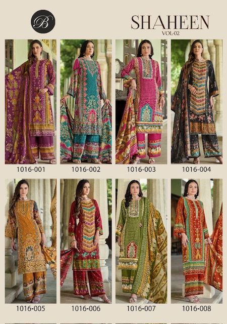 BELLIZA SHAHEEN VOL 2 VISCOSE PRINTED SUITS SUPPLIER