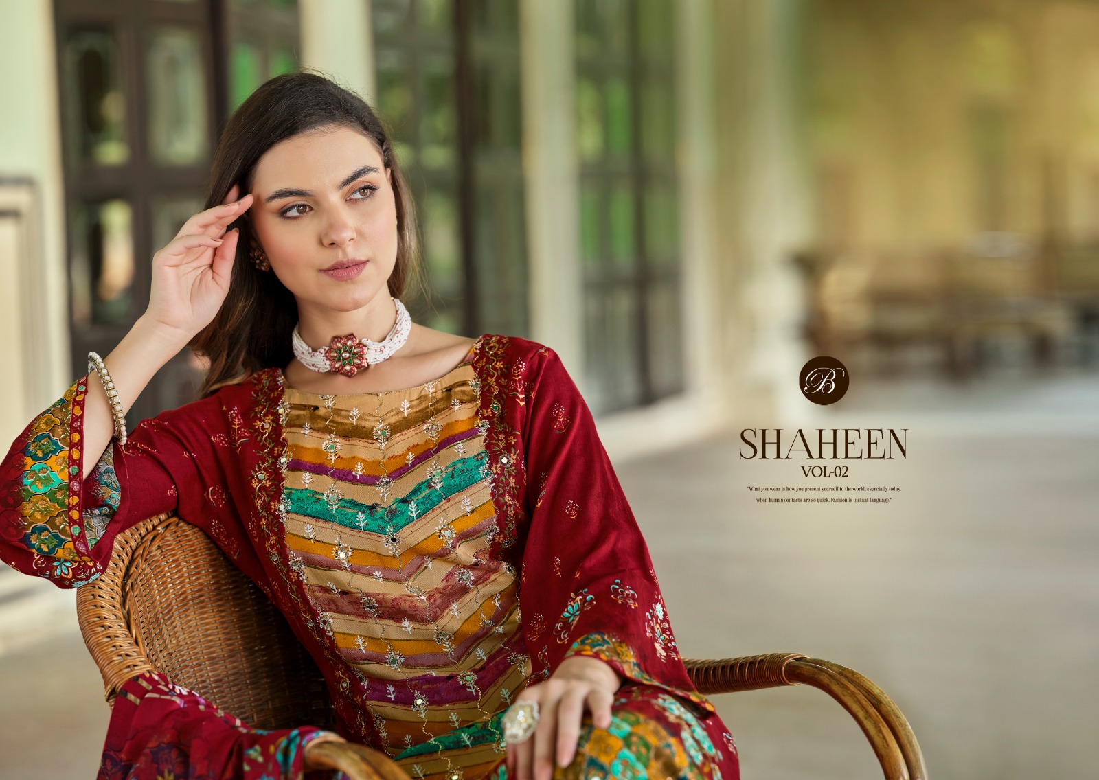 BELLIZA SHAHEEN VOL 2 VISCOSE PRINTED SUITS SUPPLIER