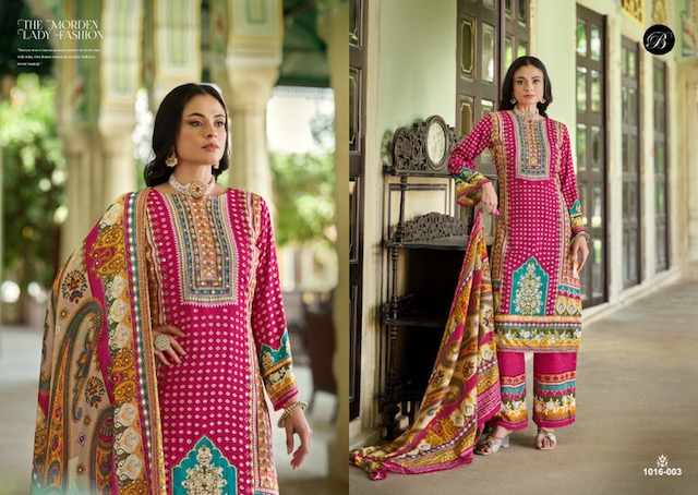 BELLIZA SHAHEEN VOL 2 VISCOSE PRINTED SUITS SUPPLIER