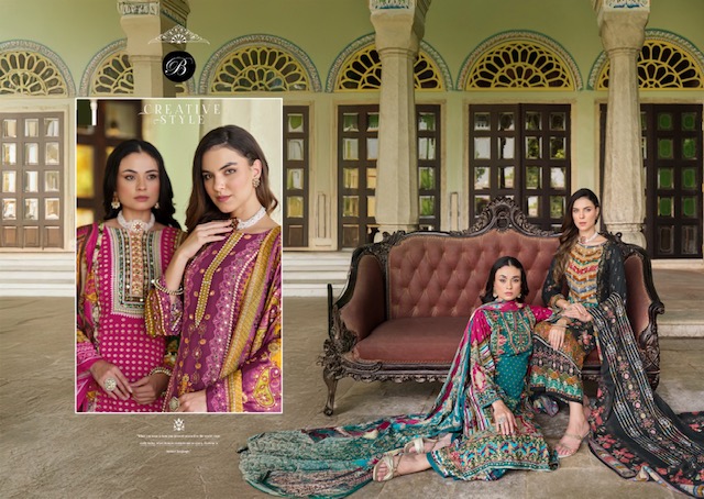 BELLIZA SHAHEEN VOL 2 VISCOSE PRINTED SUITS SUPPLIER