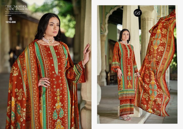 BELLIZA SHAHEEN VOL 2 VISCOSE PRINTED SUITS SUPPLIER