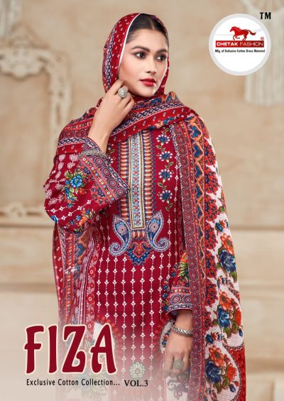 CHETAK FASHION FIZA VOL 3 REYON PRINTED SUITS