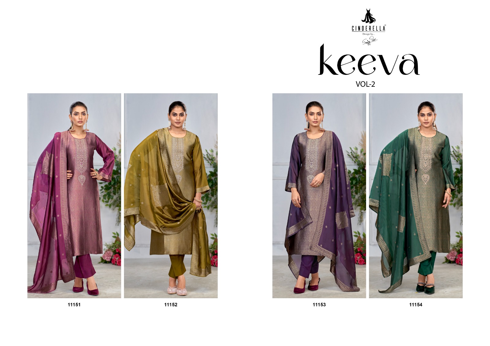 CINDERELLA KEEVA VOL 2 BANGLORY SILK SUITS SUPPLIER