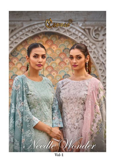 COSMOS NEEDLE WONDER VOL 1 PURE LAWN SUITS