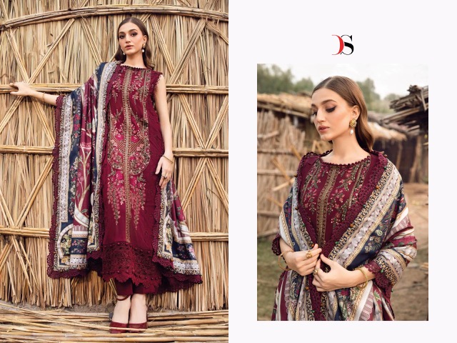 DEEPSY SUITS MARIA B EMBROIDERED RAYON COLLECTION