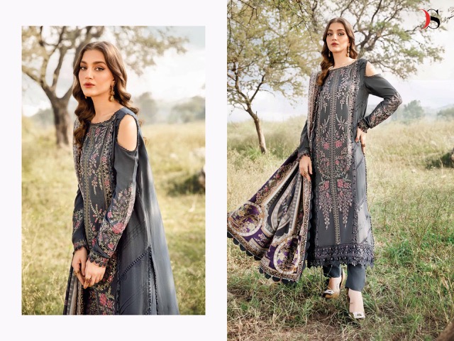 DEEPSY SUITS MARIA B EMBROIDERED RAYON COLLECTION