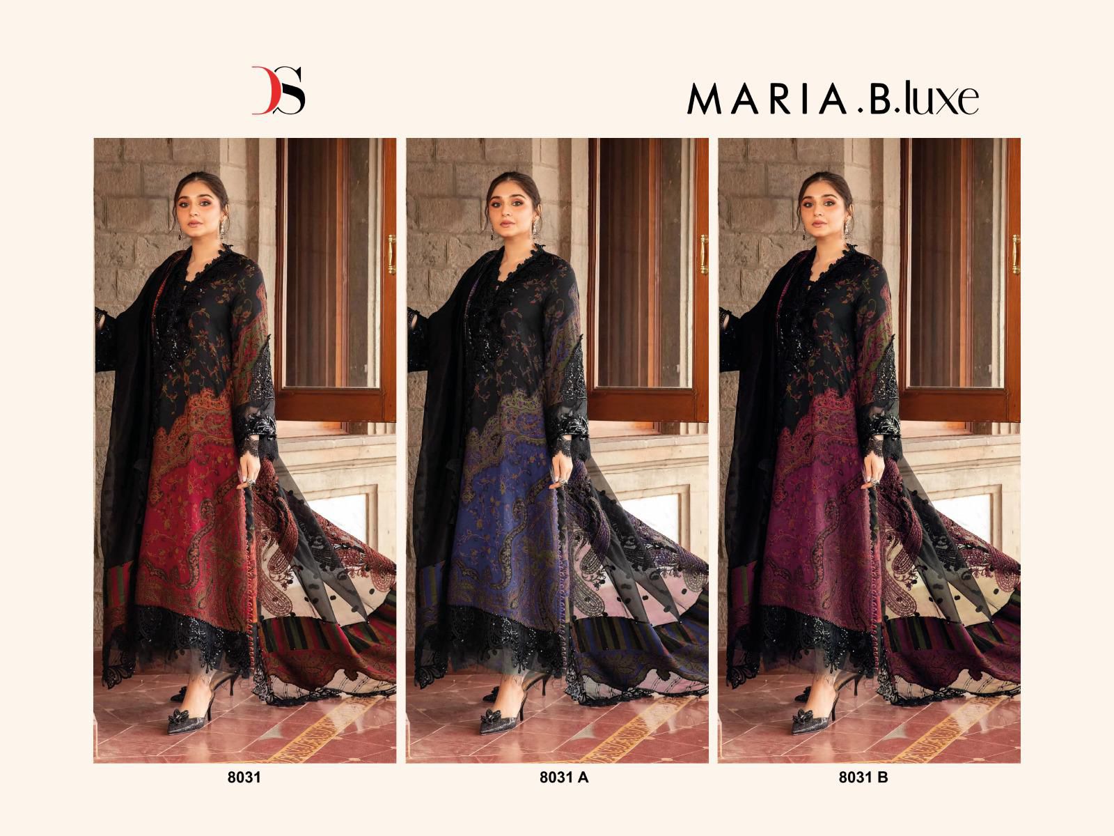 DEEPSY SUITS MARIA B LUXE 8031 COLORS PAKISTANI SUIT