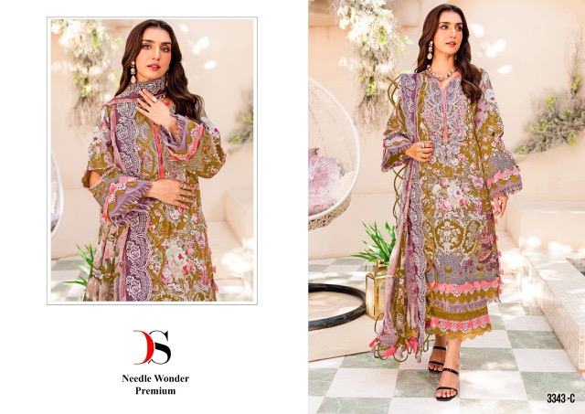 DEEPSY SUITS NEEDLE WONDER PREMIUM D. NO 3343 SUITS