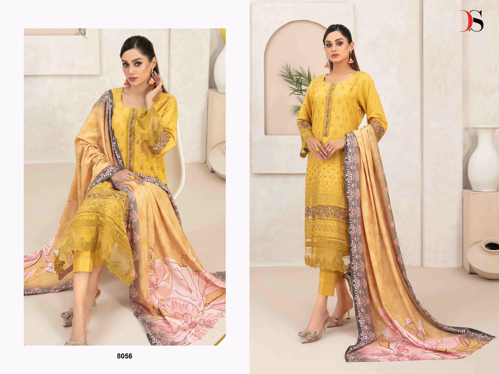 DEEPSY SUITS RANGRASIYA LAWN 25 8051-8056 SERIES