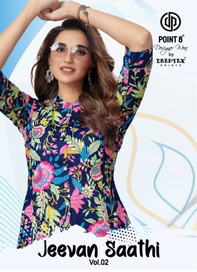 DEEPTEX JEEVAN SAATHI VOL 2 COTTON PRINTED KURTI