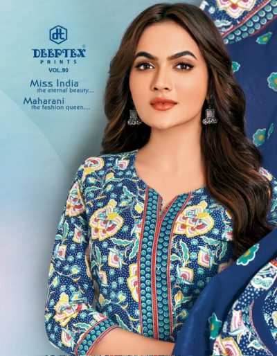 DEEPTEX MISS INDIA VOL 90 COTTON PRINTED SUITS SUPPLIER