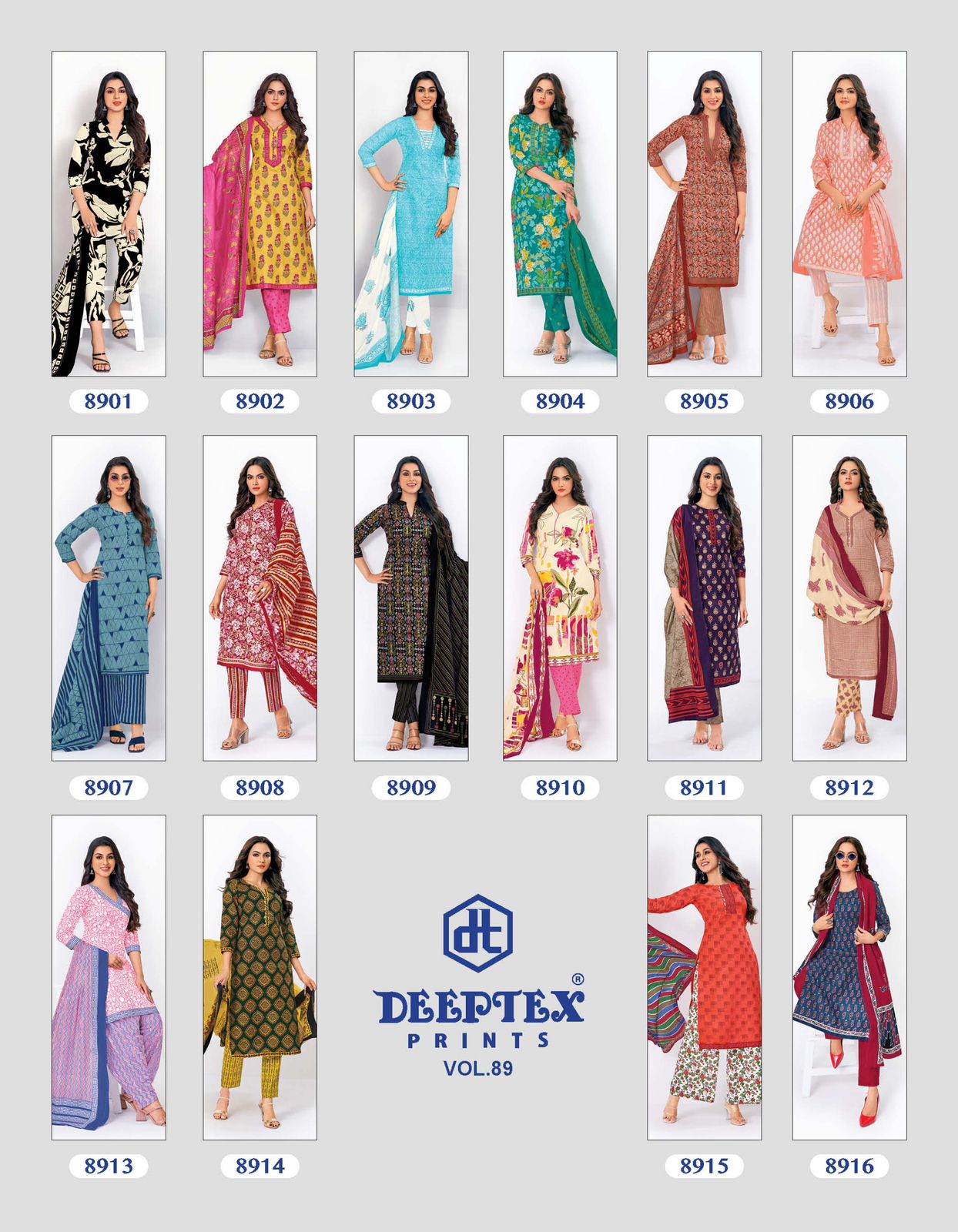 DEEPTEX PRINTS MISS INDIA VOL 89 DRESS MATERIAL