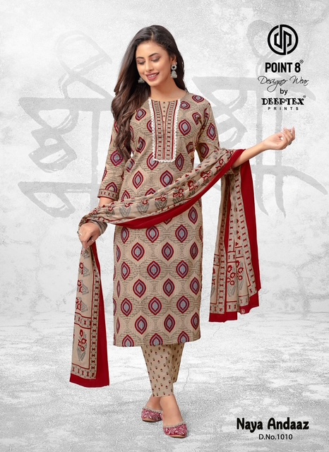 DEEPTEX PRINTS NAYA ANDAAZ VOL 10 COTTON SUITS