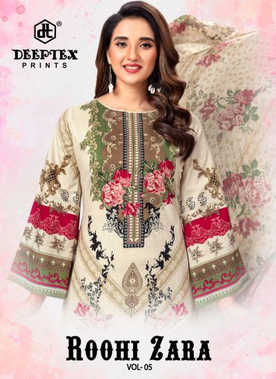 DEEPTEX PRINTS ROOHI ZARA VOL 5 LAWN KARACHI SUITS