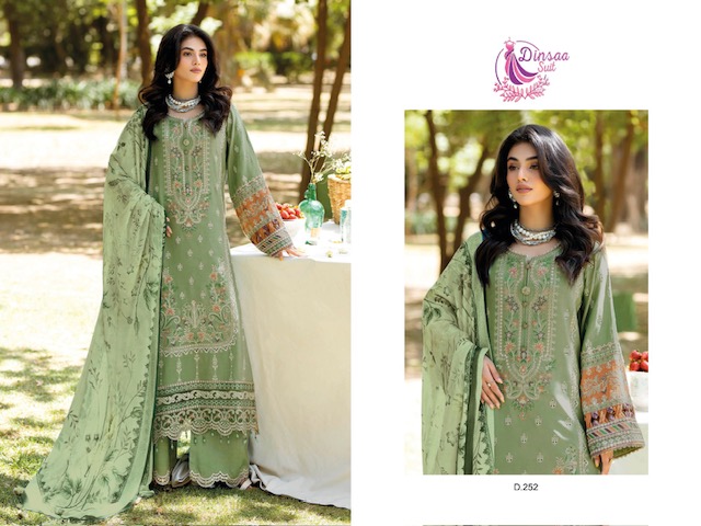 DINSAA SUIT IMROZIA VOL 1 COTTON EMBROIDERY SUITS