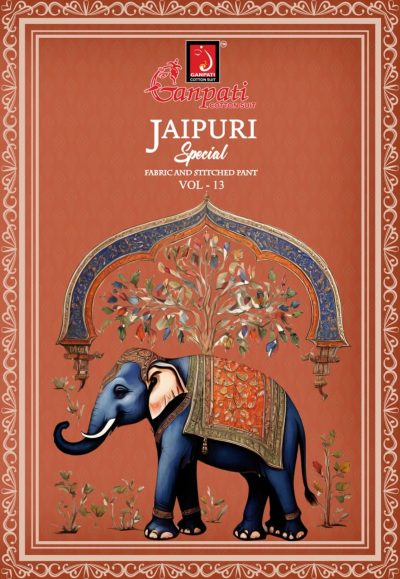 GANPATI JAIPURI VOL 13 COTTON PRINTED SUITS SUPPLIER