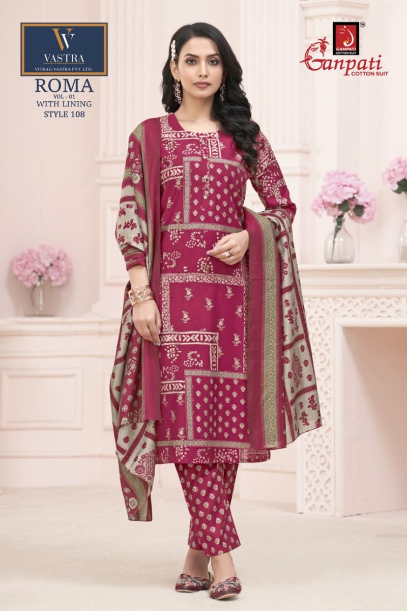 GANPATI ROMA VOL 1 READYMADE COTTON SUITS