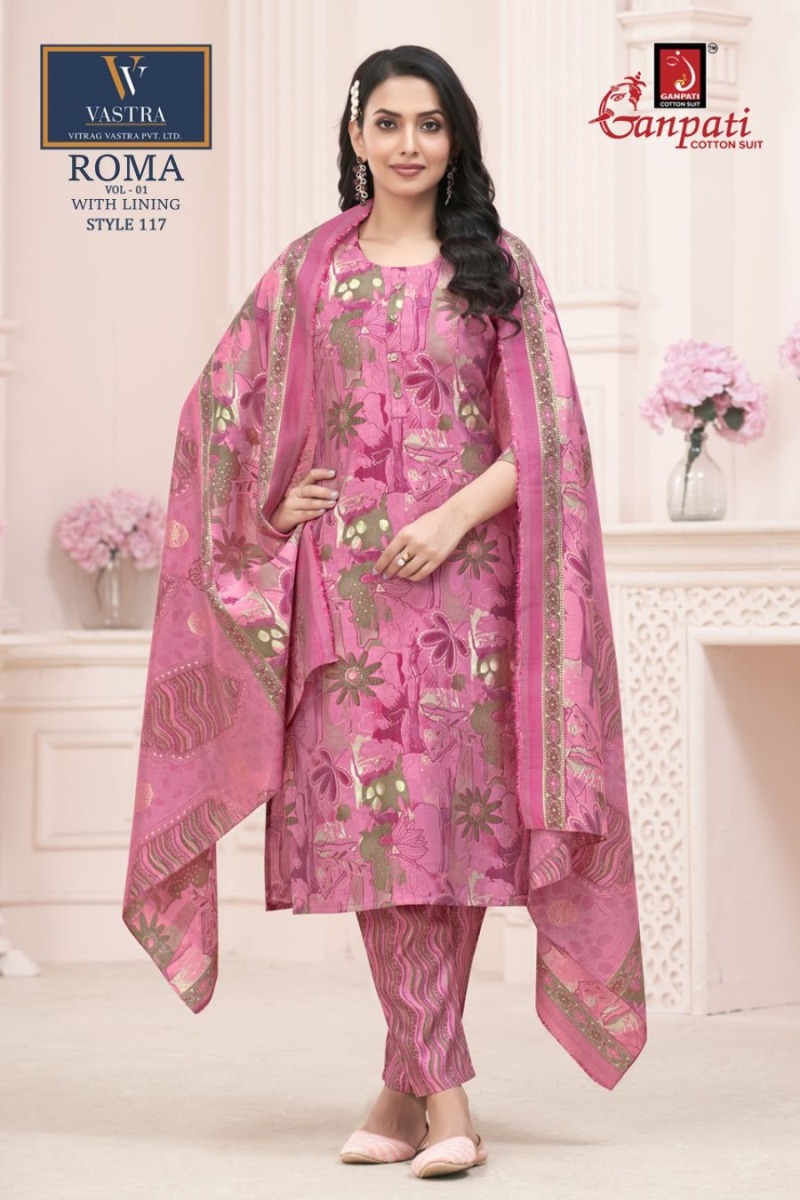 GANPATI ROMA VOL 1 READYMADE COTTON SUITS