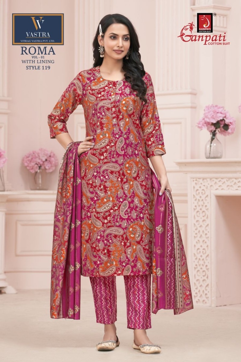 GANPATI ROMA VOL 1 READYMADE COTTON SUITS