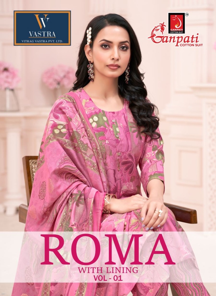 GANPATI ROMA VOL 1 READYMADE COTTON SUITS