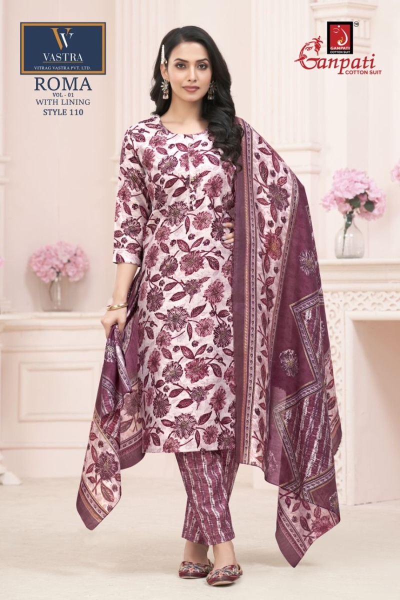 GANPATI ROMA VOL 1 READYMADE COTTON SUITS