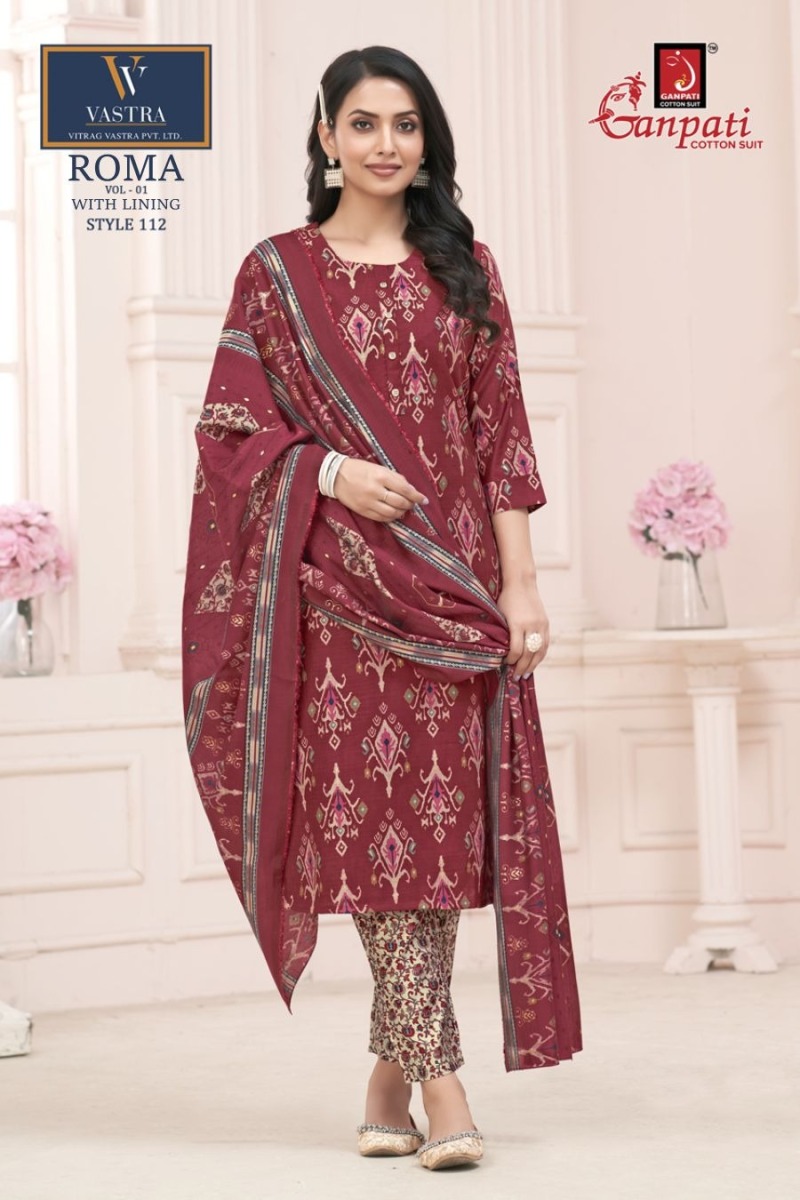 GANPATI ROMA VOL 1 READYMADE COTTON SUITS